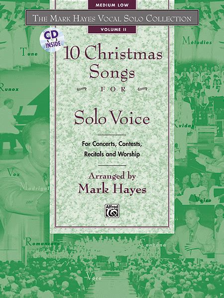 Mark Hayes Vocal Solo Collection: 10 Christmas Songs For Solo Voice - Medium Low (CD Only)